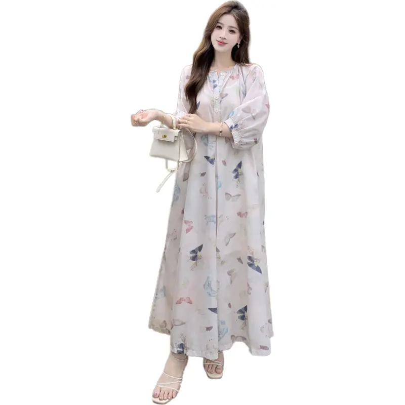 Mu Xiao Xin Long Sleeved Dress Women's-1