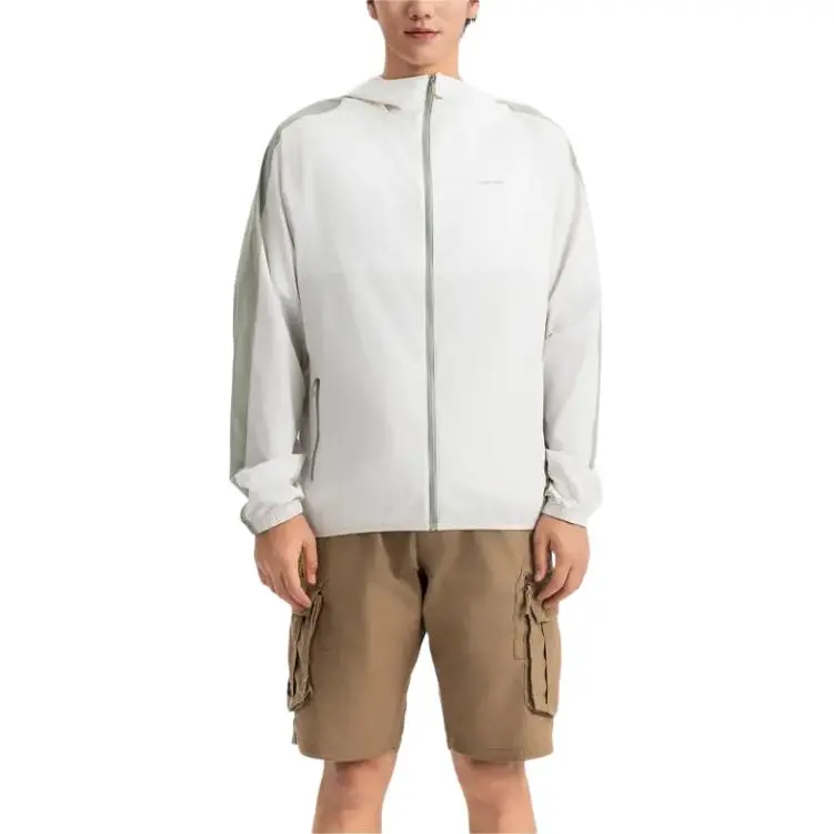 DECATHLON 500 Series Windproof And Breathable Jacket Men's Ecru/Pearl Beige-2