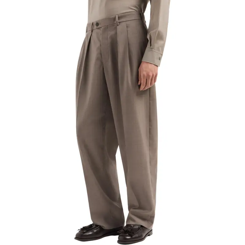 EMPORIO ARMANI Virgin wool Trousers-4
