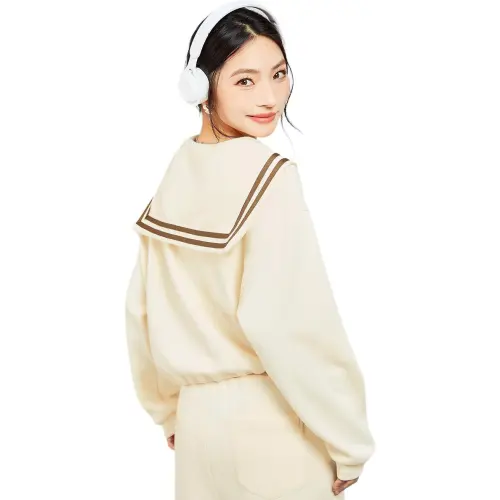 MUGUOGUOMU Spring Fall Sweatshirt Loose Fit Women's
