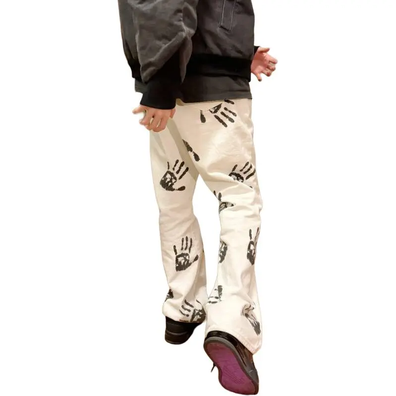 BANDICOOT Casual Pants Unisex White-2