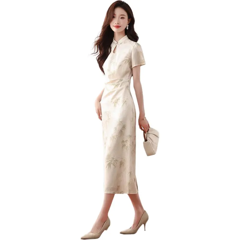 Mu Xiao Xin Short Sleeved Dress Women's-2