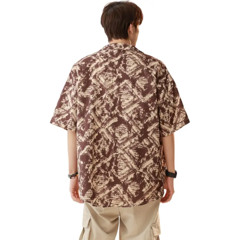 GOODHENLCE SS25 Midsummer Fashion Outfit Fashion Trend Shirt Single Item Unisex Fiji Brown Tone Clothing-6