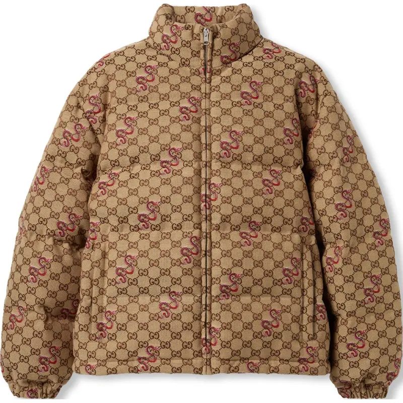 GUCCI SS25 Puffer Jacket Women's Dark Brown-1