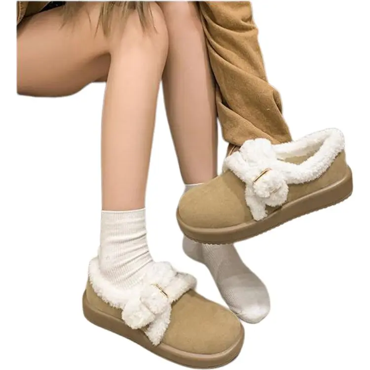 ALPLUME Home Fleece Slippers Women's Orange Khaki-9