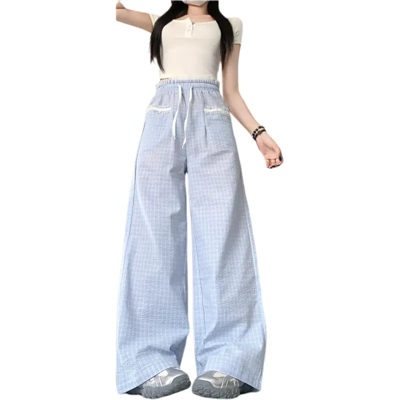 GOSO Casual Pants Women's Blue-2
