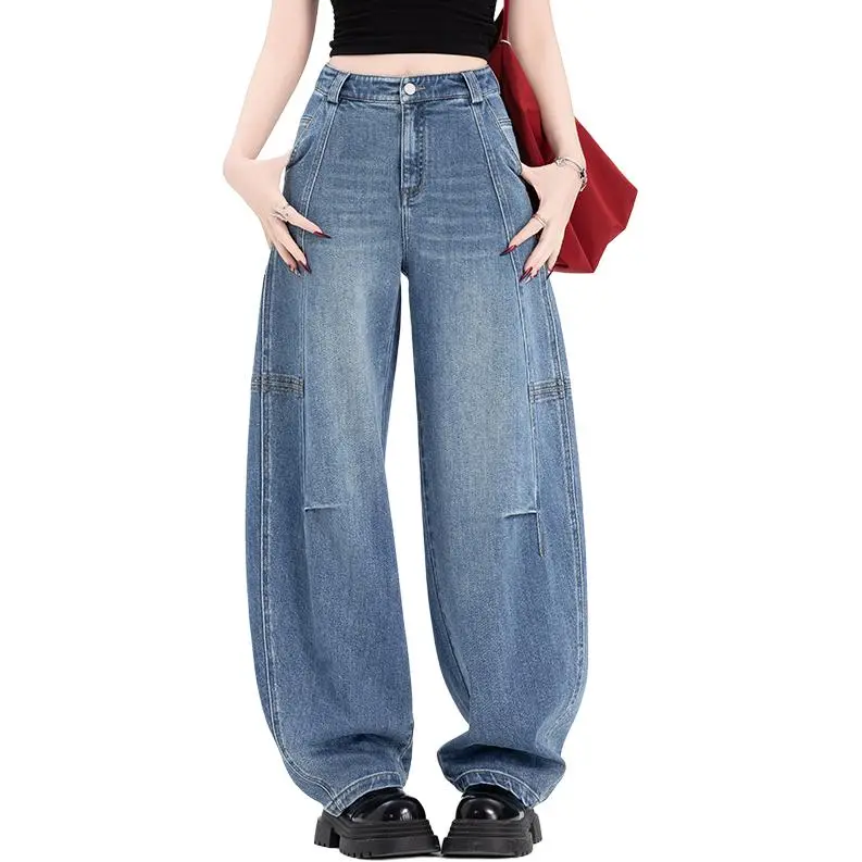 You cow me pants Jeans Women's Blue-4
