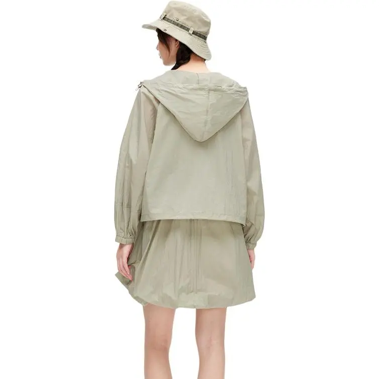 ZIHAN Skirt Set Women's Gray Green-1