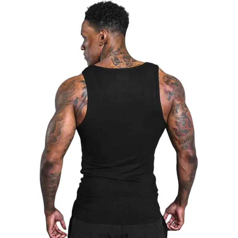 TESTUNG Fashion Minimalist Style Sleeveless Sports Shirt Unisex-5