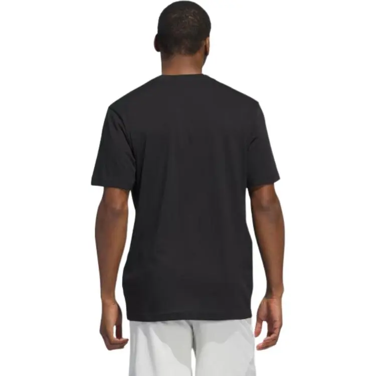 Adidas BASKETBALLHOOPS T-Shirt Men's Black-2