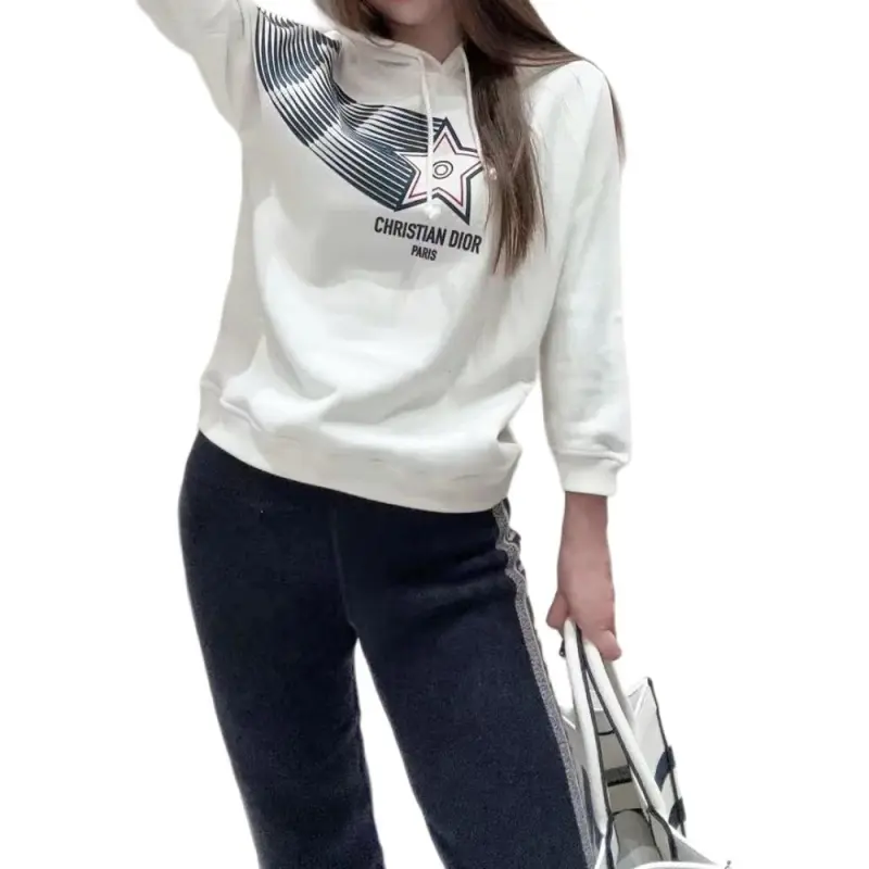 DIOR Vibe Collection Sweatshirt Women's White-2