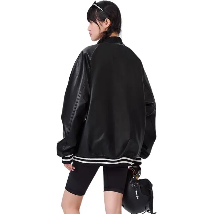 RVANGUARD Leather Jacket Unisex Black-1
