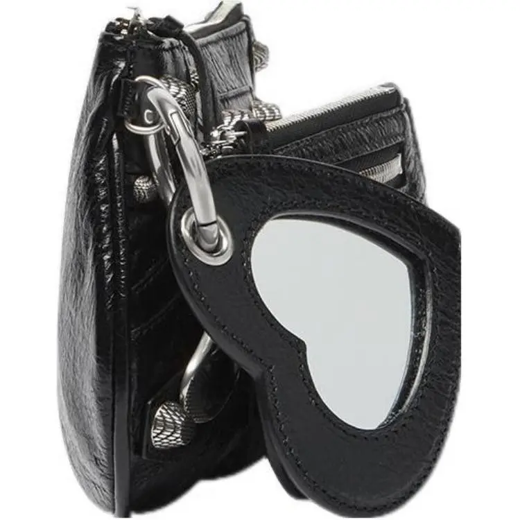 Balenciaga Le Cagole Sheepskin Storage Bag Women's Black-3
