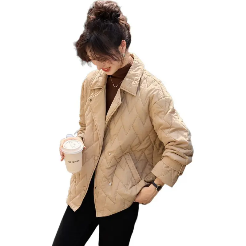 Mo Han Yi Mei Puffer Jacket Women's Khaki-3