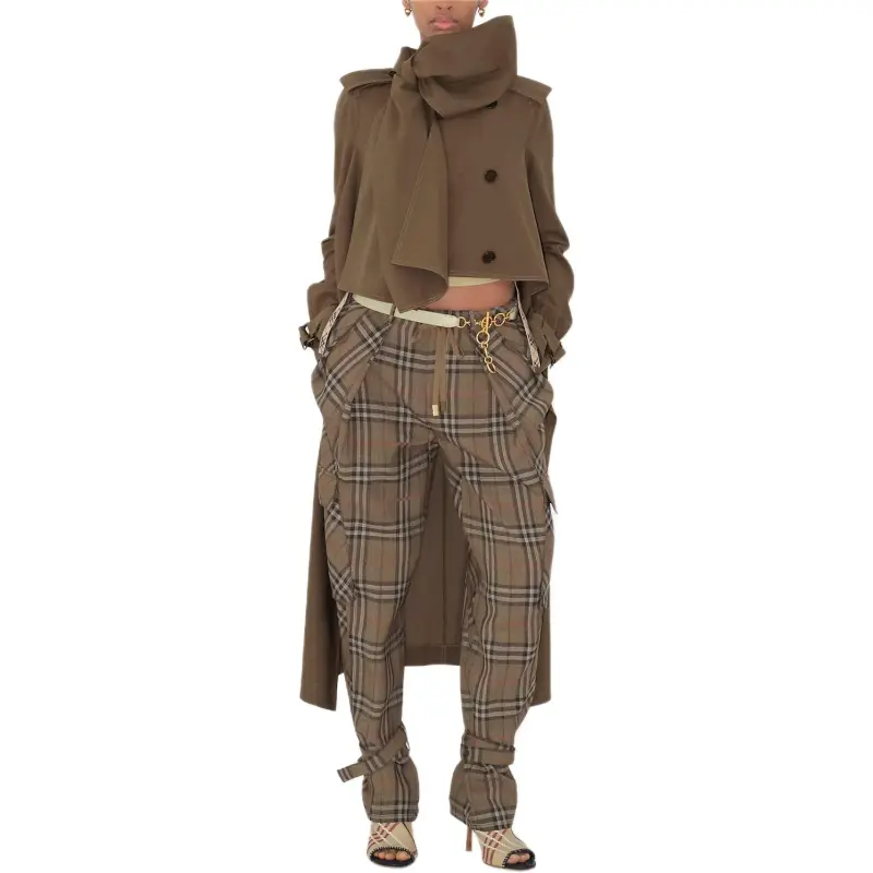 Burberry SS25 Trench Coat Women's White Weasel-1