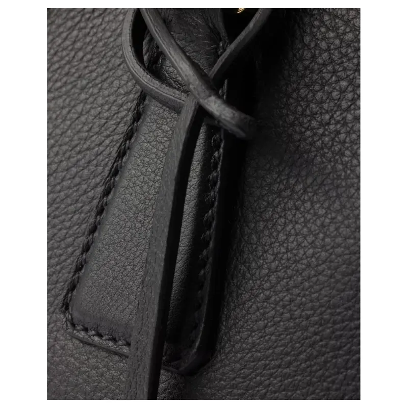 PRADA Galleria Killer Bag Cow Leather Handbag Medium Size Women's Black-3