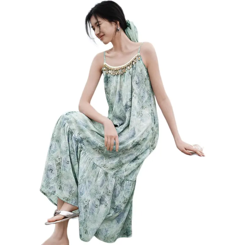 XWI Slip Dresses Women's Sea Salt Gray Blue-2
