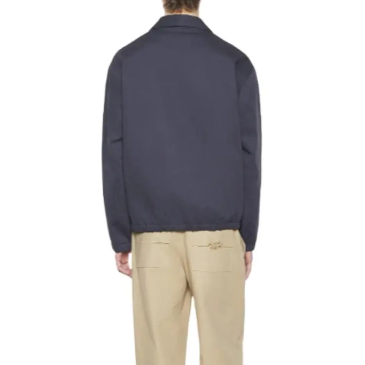 Maison Kitsune Zip up Elasticated Bomber Jacket-3
