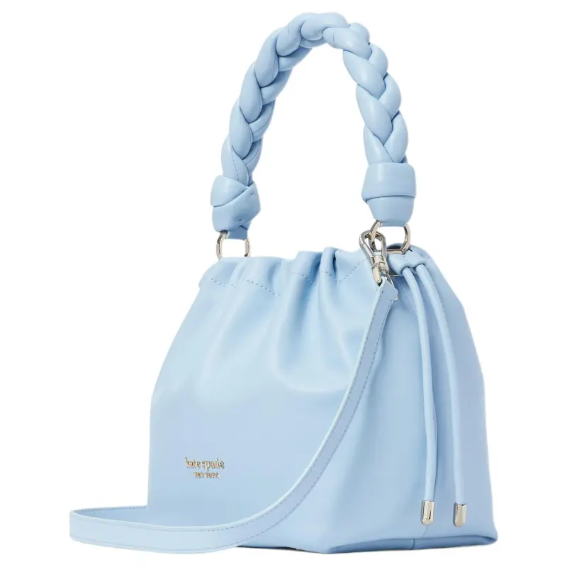 Kate Spade Meringue Sheepskin Bucket Bag Handbag Shoulder Bag Crossbody Bag Medium Size Women's Sky Blue-1
