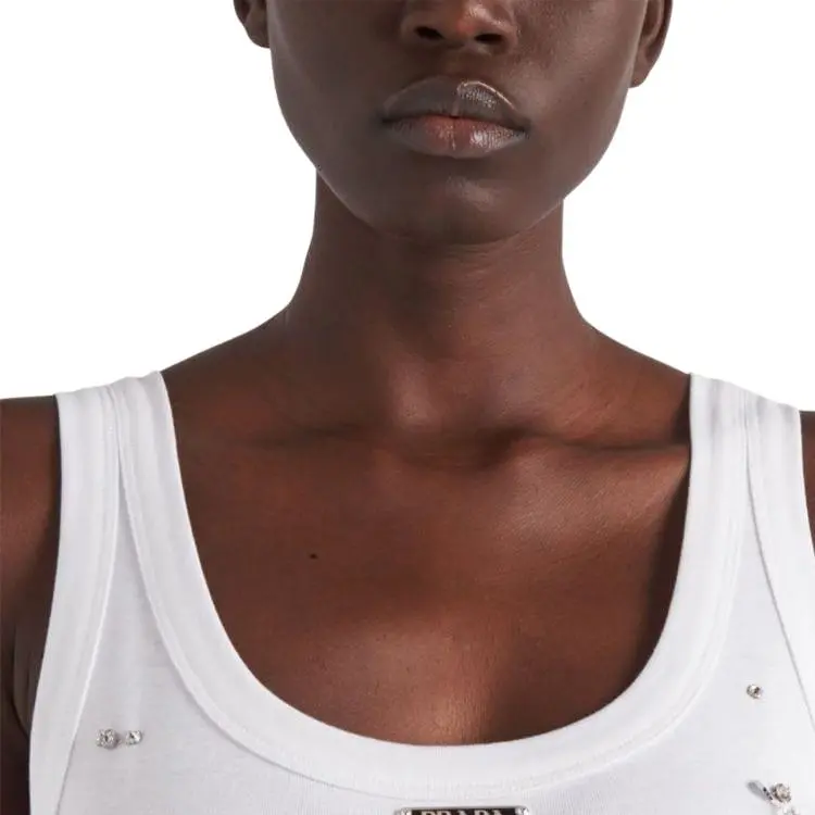 PRADA Embroidered Sleeveless Mini Dress-4