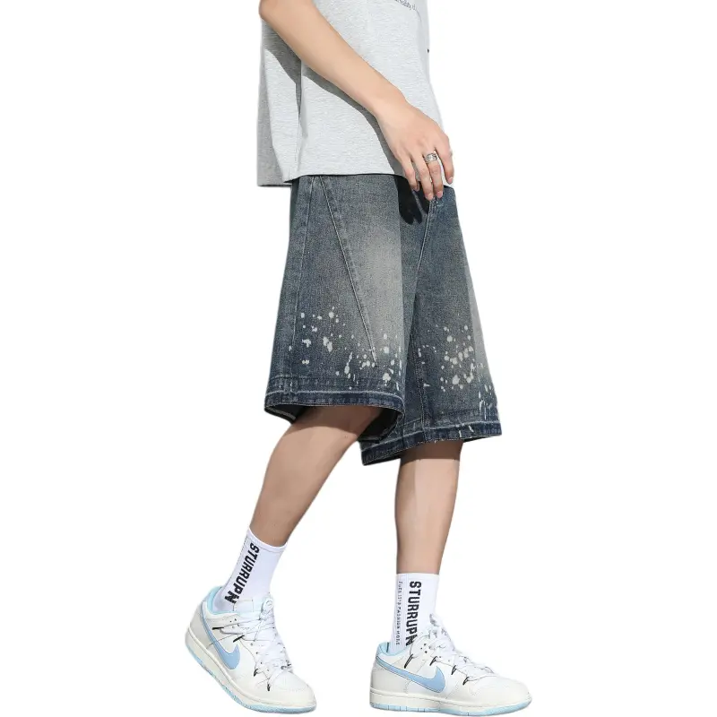 7 SEVFUN Denim Shorts Unisex Vintage Blue-3