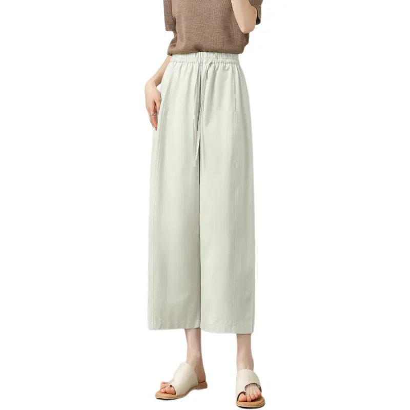 Weixi Casual Pants Women's Cream Apricot-7