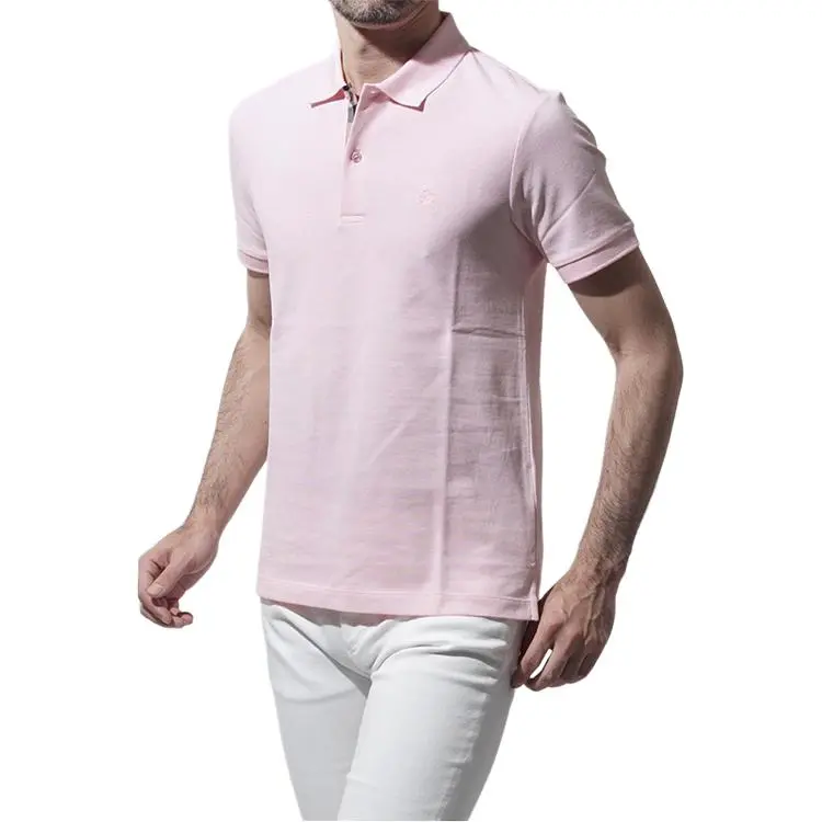 Burberry Polo Shirts Men Pink-3