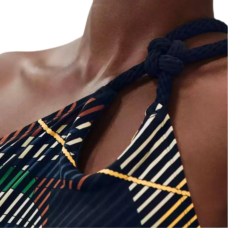 HERMES One piece Swimsuit Women's Blue-1