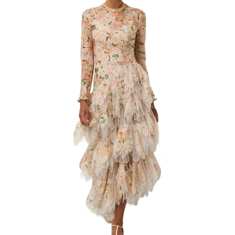 Zimmermann Floral Printed Flared Midi Dress-2