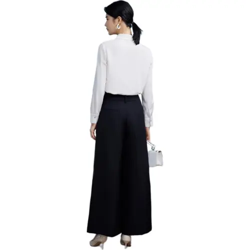 BBLLUUEE Shirt Women's Crescent White