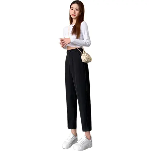 The New Age Family Suit Trouser Women's Black Ankle Length