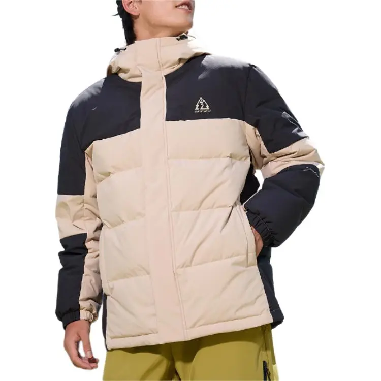 361° Down Jacket Men's Egg Stone Color/Super Black-2