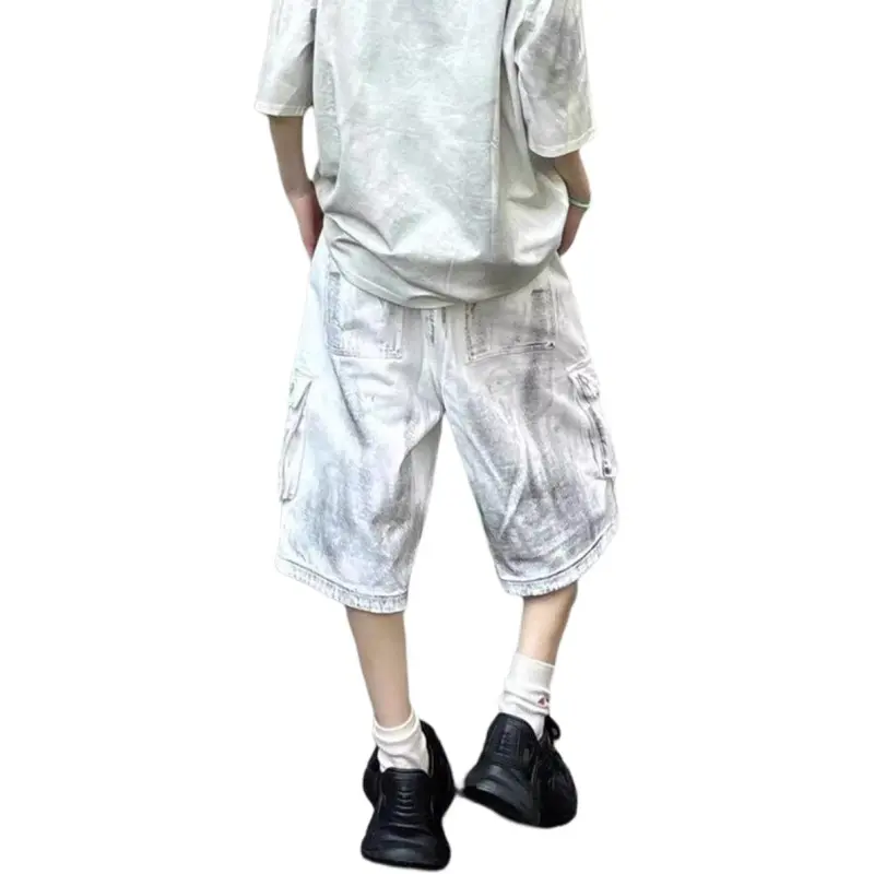 TELENT Cargo Shorts Unisex White-1