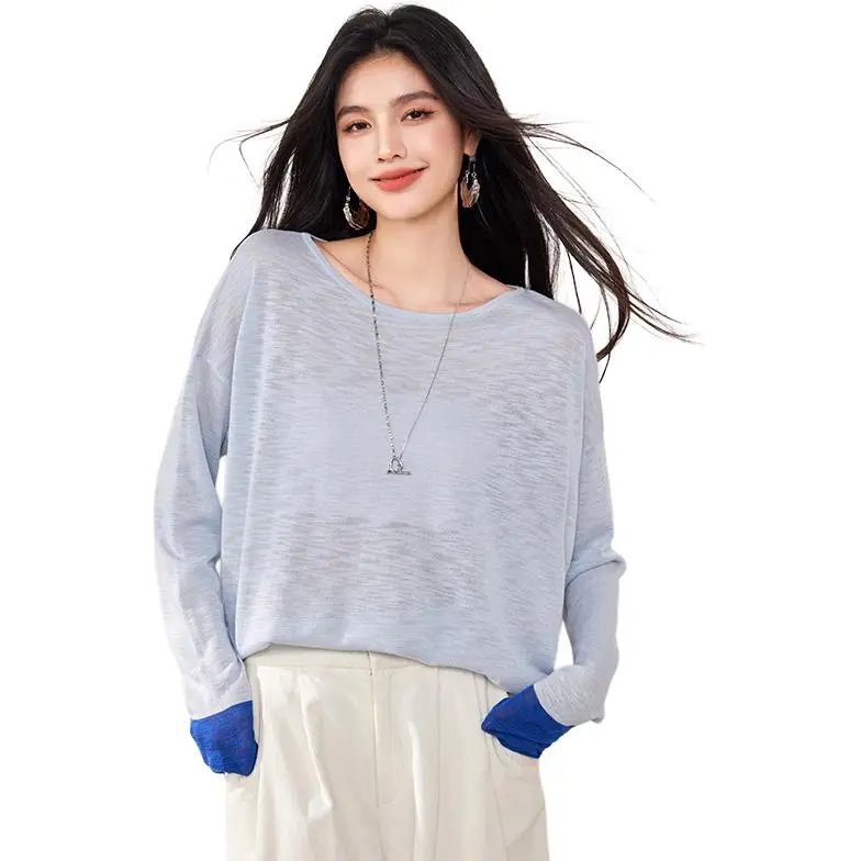 La Chapelle T Shirt Women's Light Blue-2