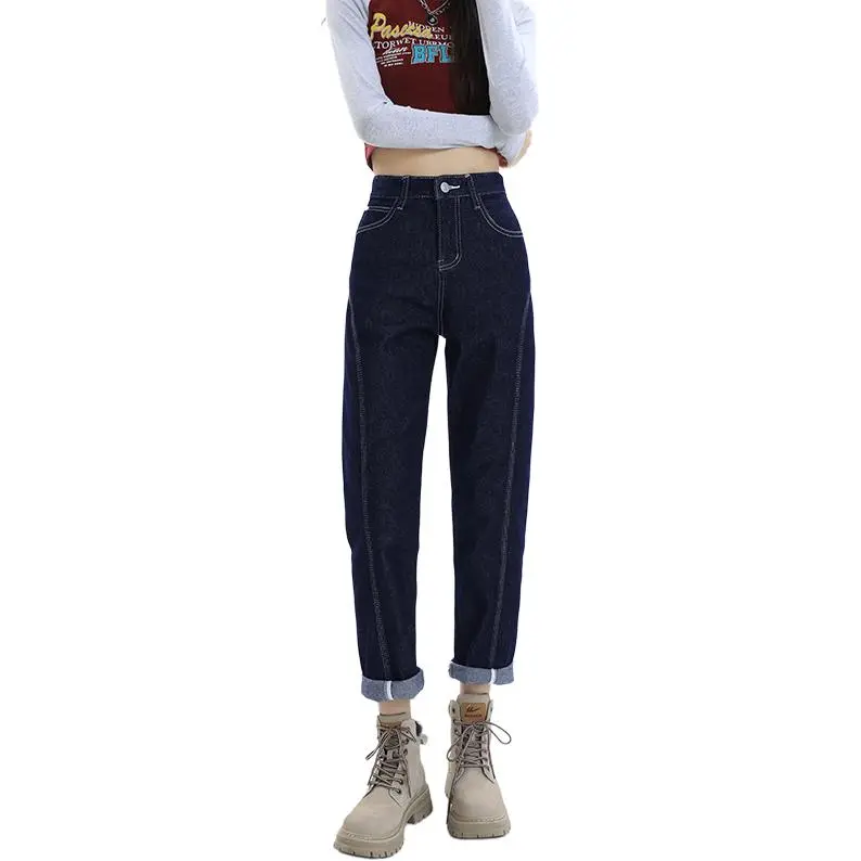 Kazakhstan Jeans Women's Dark Blue-3