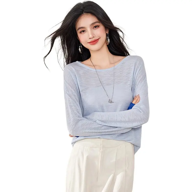La Chapelle T Shirt Women's Light Blue-1