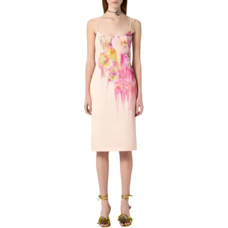 Blumarine Floral print Midi Dress-1