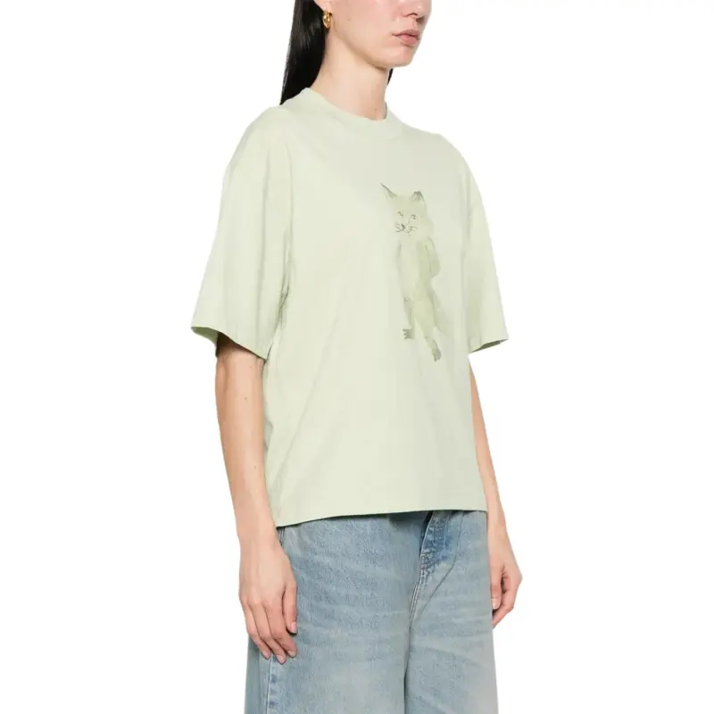 Maison Kitsuné Lady Fox print T shirt-2