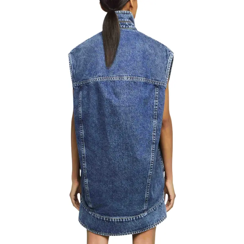 JW Anderson High neck Denim Gilet-2