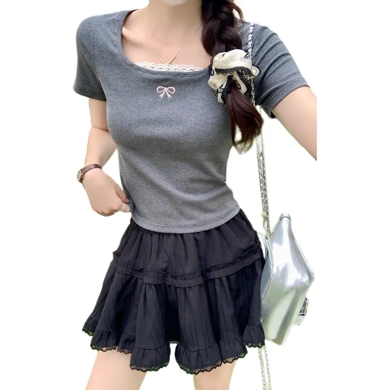 Dior Beauty Set in Sleeve T Shirt Women's-5