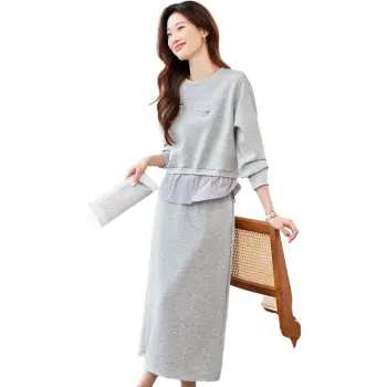 Like The Age Of Water Spring Skirt Set Regular Women's Gray