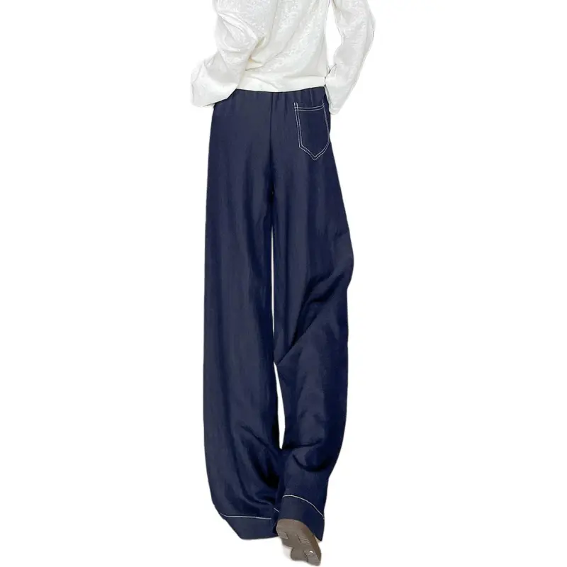 Weixi Casual Pants Women's Dark Blue-7