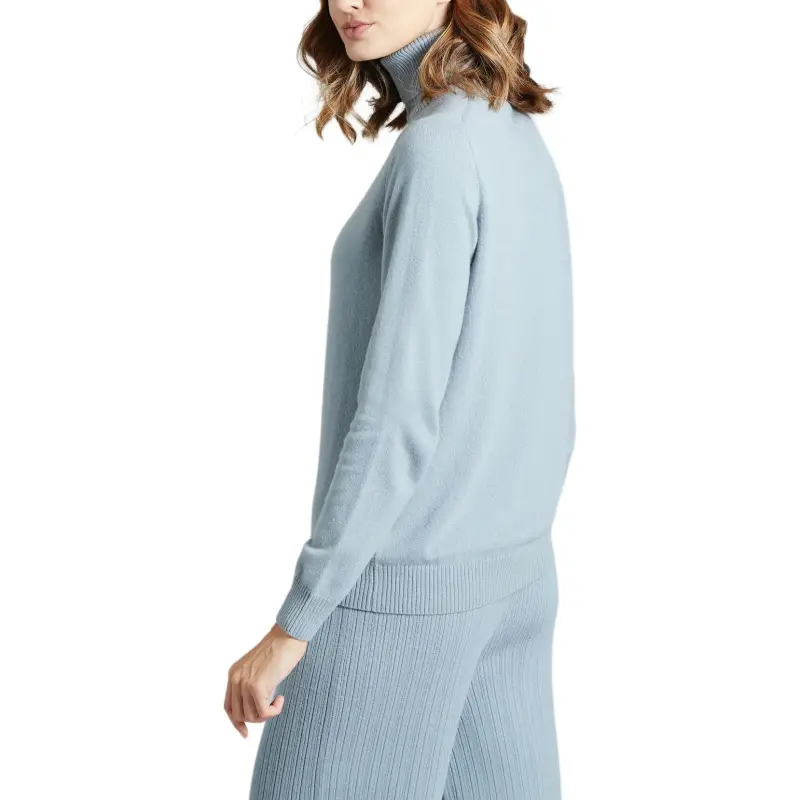 COLOMBO Cashmere Sweater Women's Light Blue-2