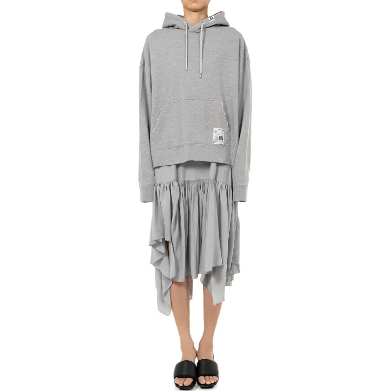Maison Mihara Yasuhiro SS25 Long Sleeved Dress Women's Gray-2