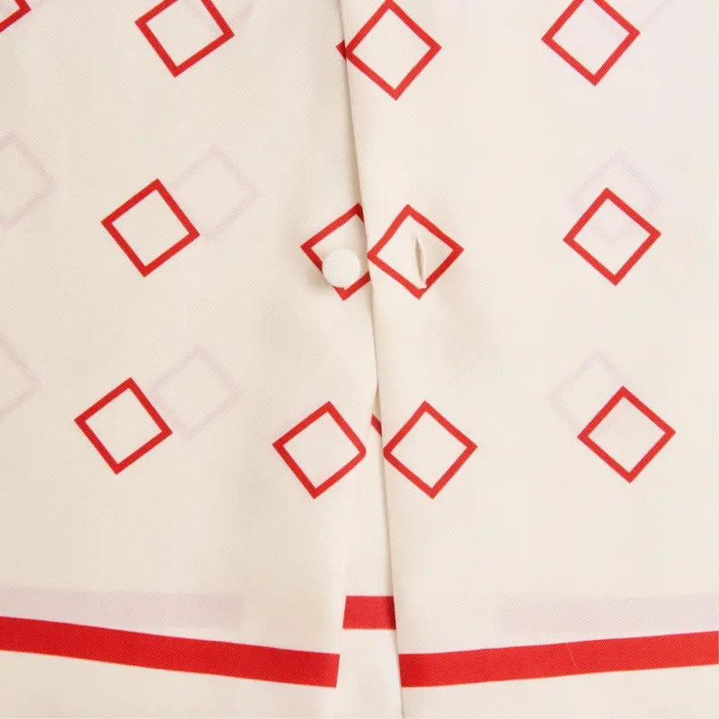 Valentino Opticool print Silk Shirt-8