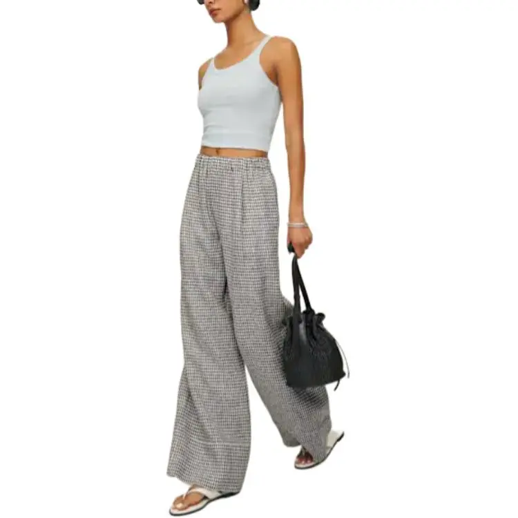 REFORMATION Fernando Linen Wide Leg Pant Casual Pants Women's-3