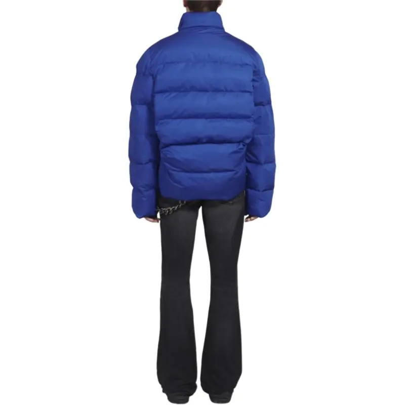 Balenciaga Puffer Jacket Regular Fit Unisex Navy Blue-1
