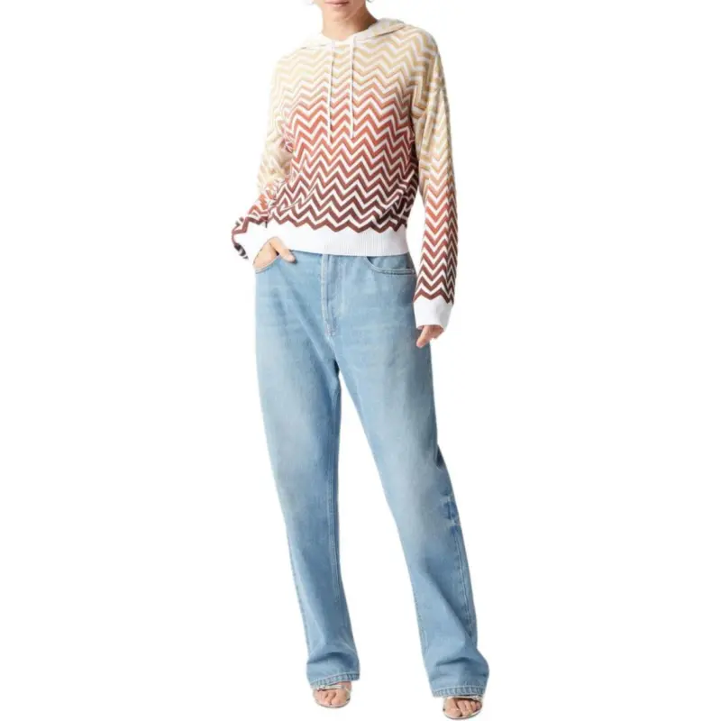 MISSONI Chevron knit Hoodie-1
