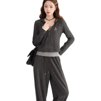 MADALLO Casual Suit Women's Gray Three Piece Set