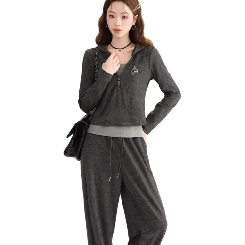 MADALLO Casual Suit Women's Gray Three Piece Set